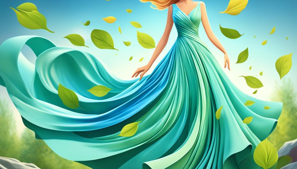 folds in wind and water