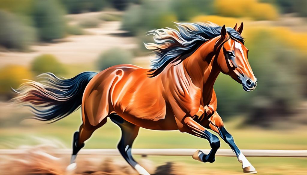horse in motion