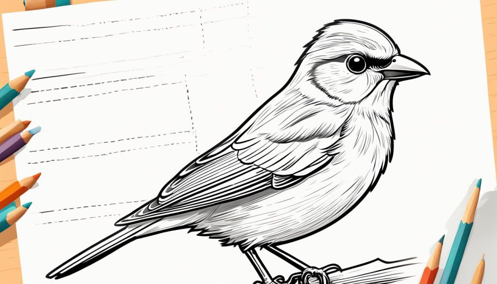 how to draw a bird
