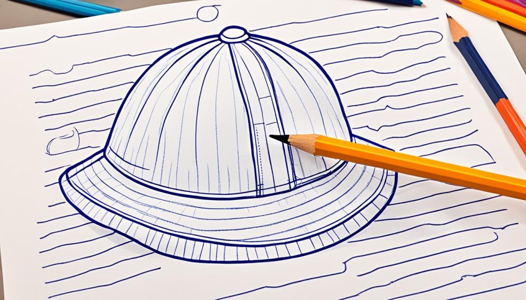 how to draw a bucket hat