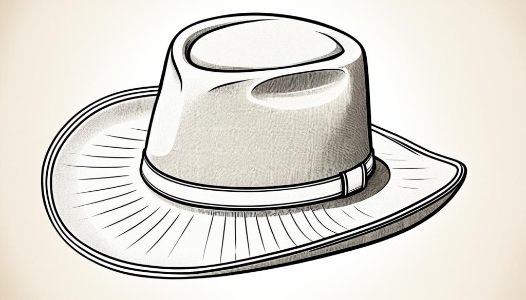 how to draw a cowboy hat