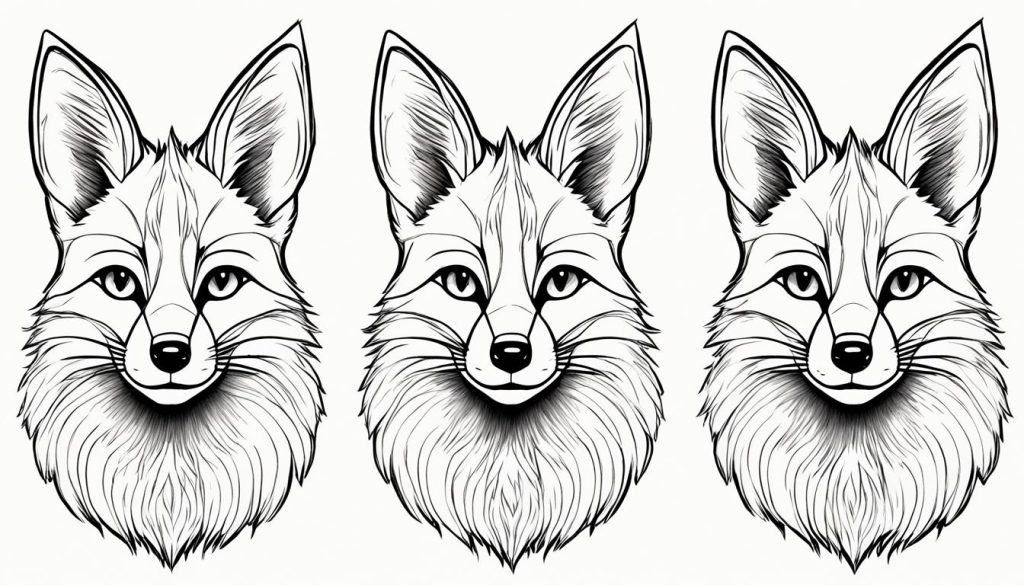 how to draw a fox
