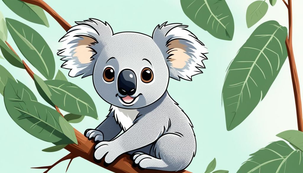 koala head and body