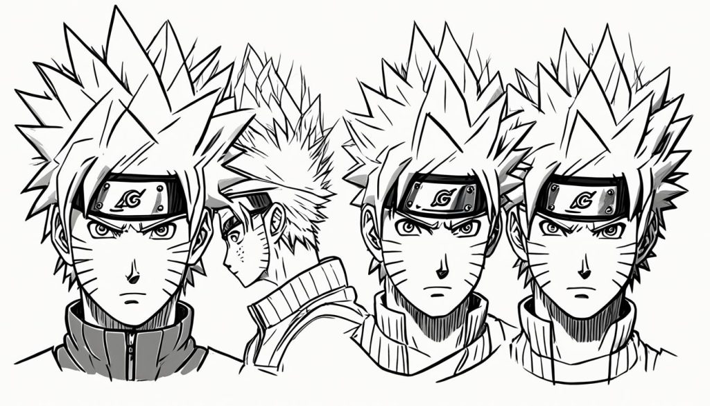 naruto drawing techniques