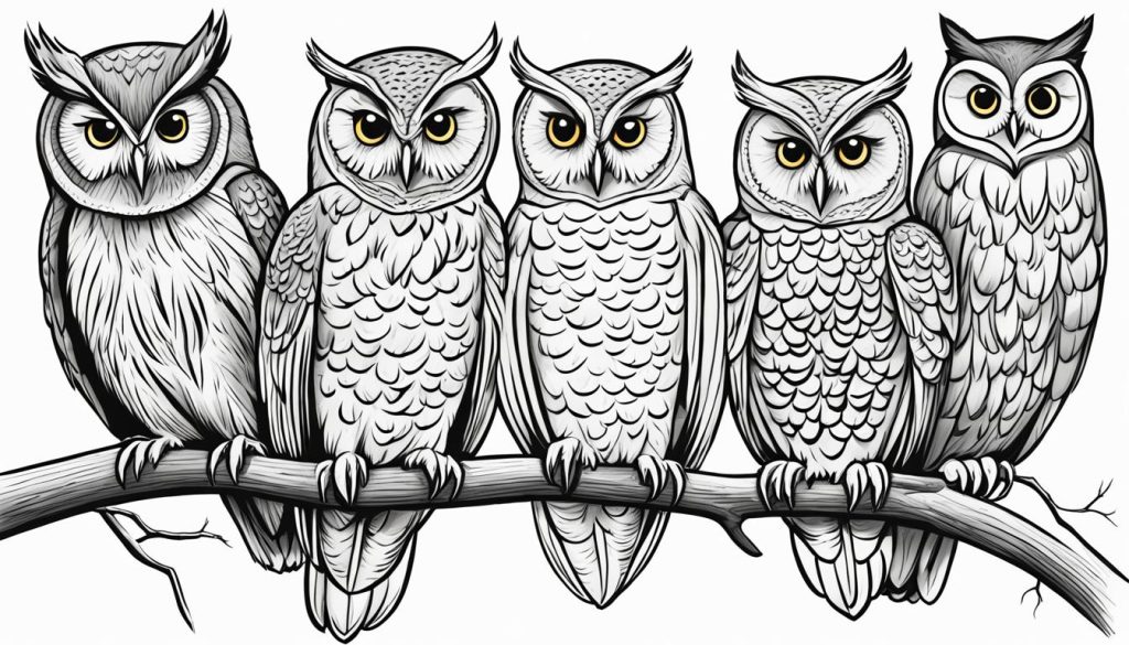 owl drawing examples