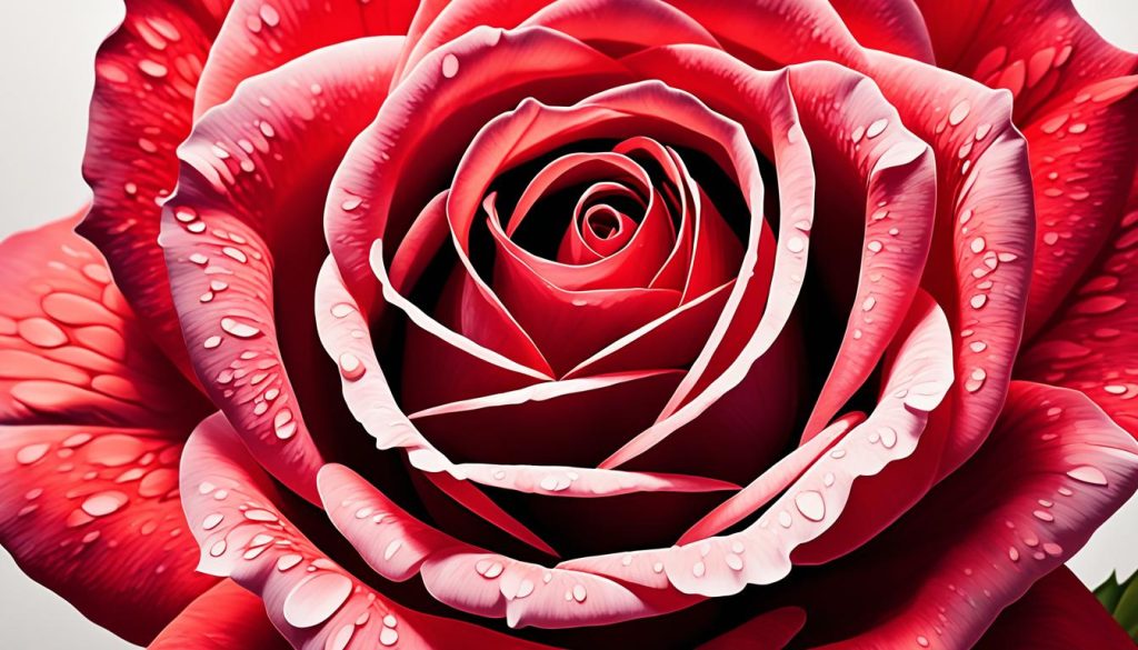 realistic rose drawing