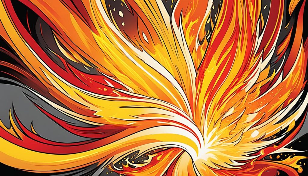 vibrant flames