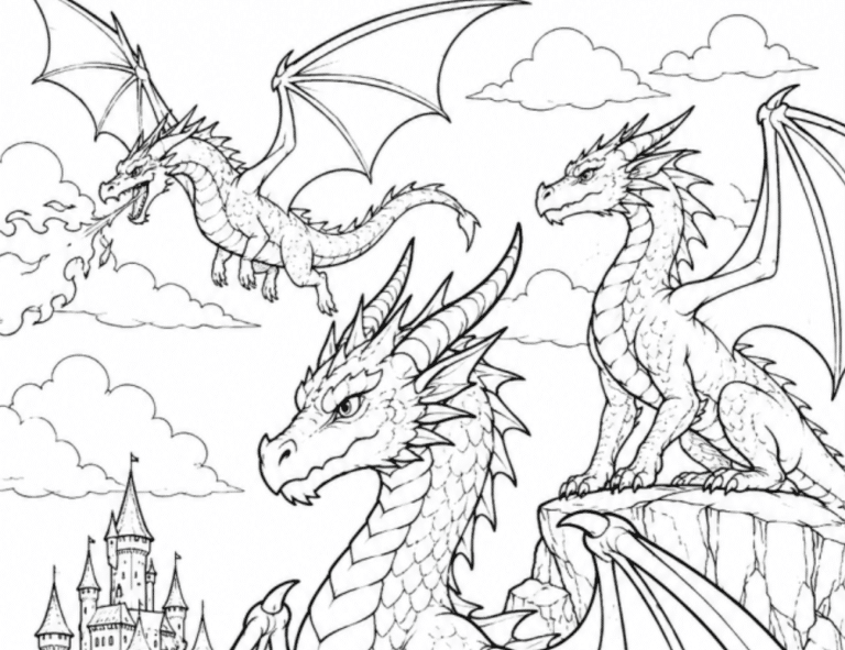 Dragon Coloring Pages Collection